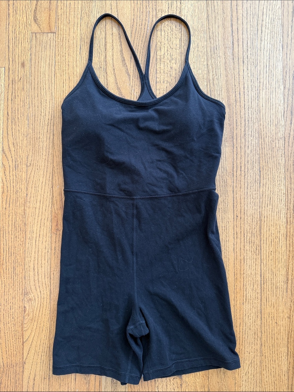 Old Navy Women’s Black One-Piece Romper with Racerback Straps Medium